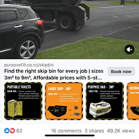 Screenshot of paid Meta Ad with 13.1k views using TYRO Creative video